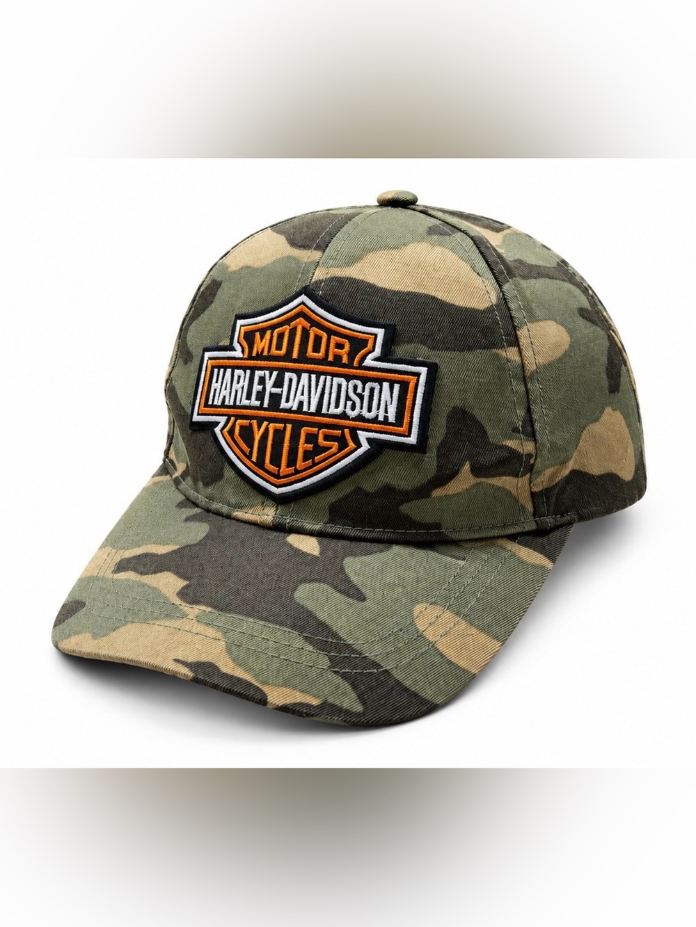 Harley-Davidson Boys Youth Camo Snapback Hat One Size Adjustable